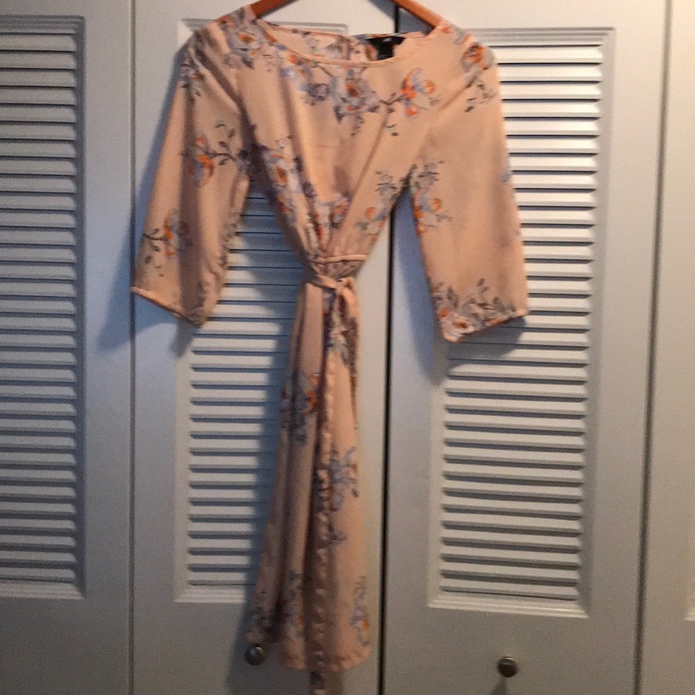 H&M flower knee length dress